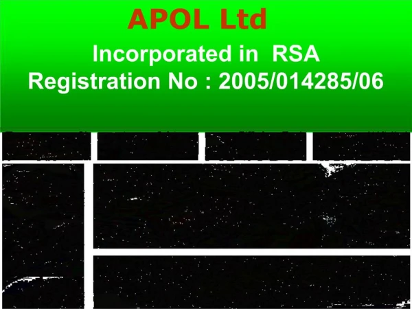Incorporated in RSA Registration No : 2005