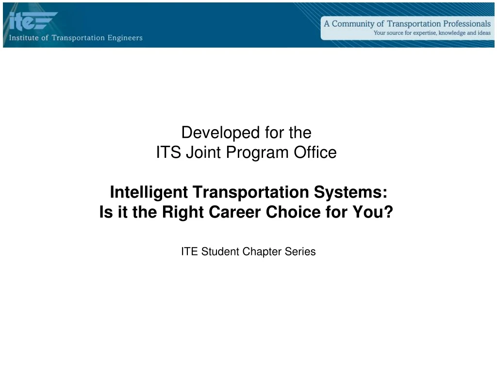 ite student chapter series