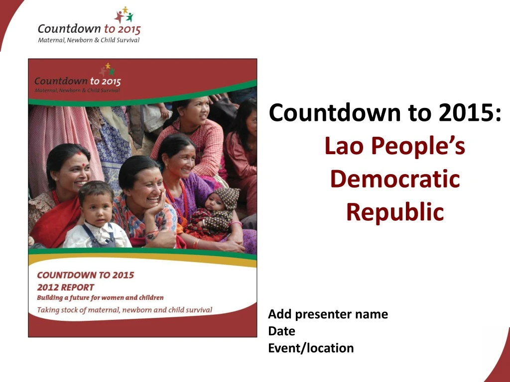 countdown to 2015 lao people s democratic republic