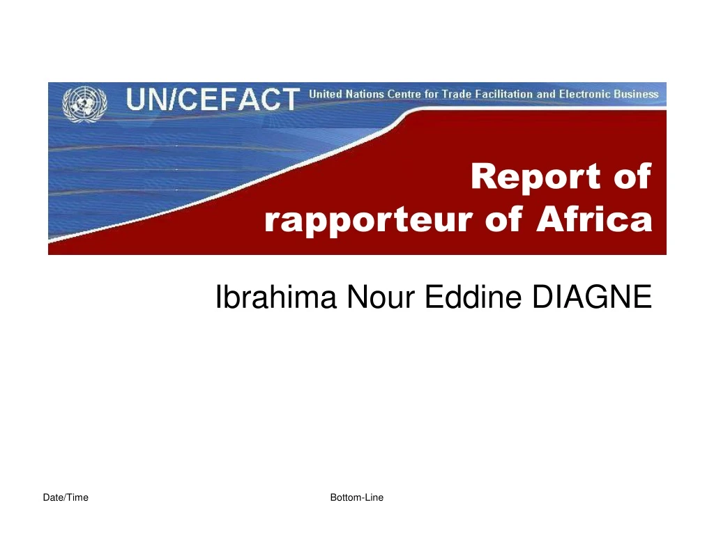 report of rapporteur of africa