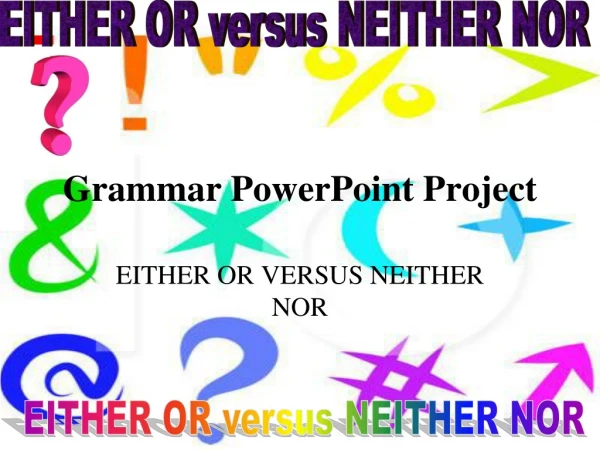 Grammar PowerPoint Project