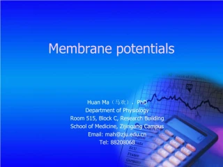 Membrane potentials - slide 1