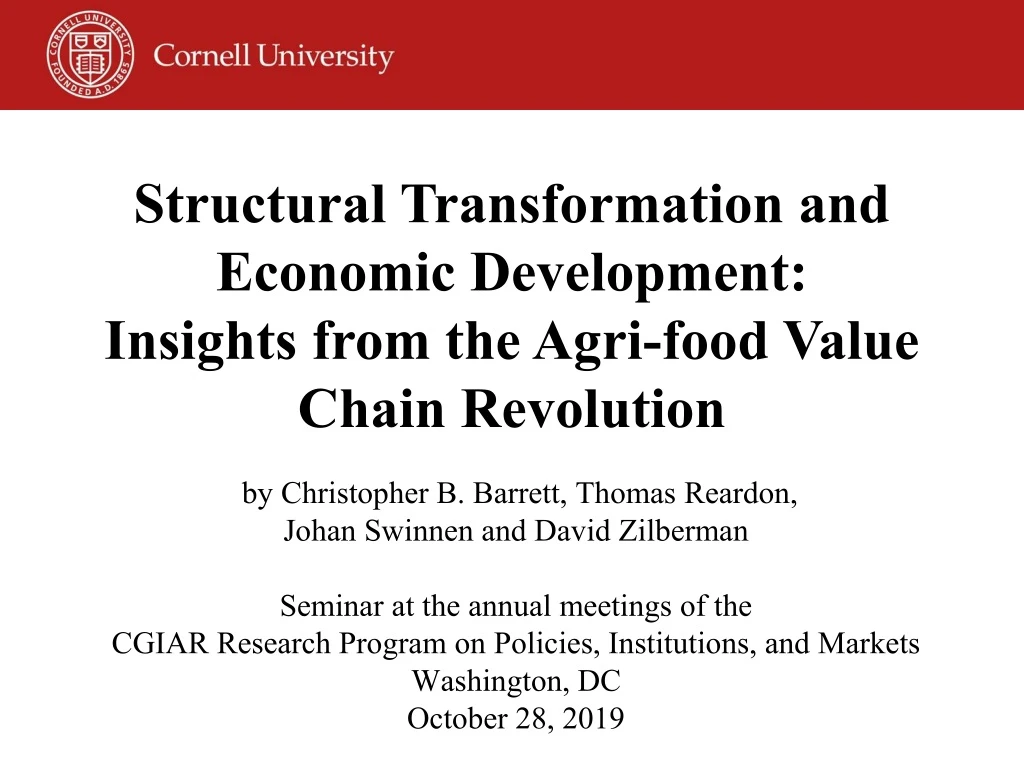 structural transformation and economic