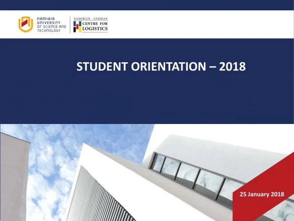 STUDENT ORIENTATION – 2018