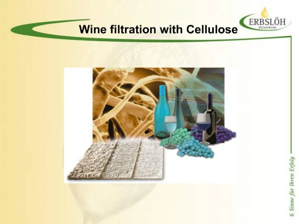 Wine filtration with Cellulose