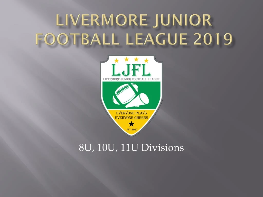 livermore junior football league 2019