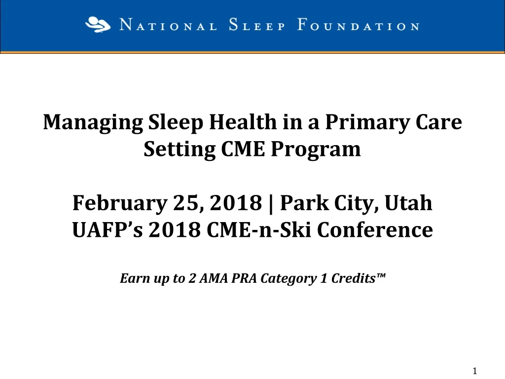 managing sleep health in a primary care setting