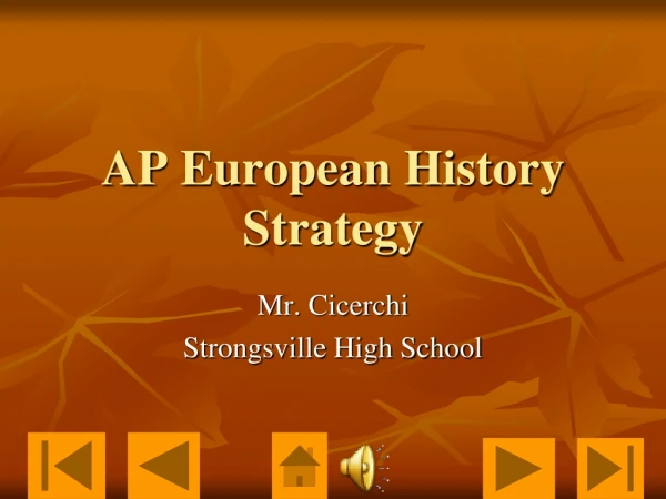 AP European History Strategy