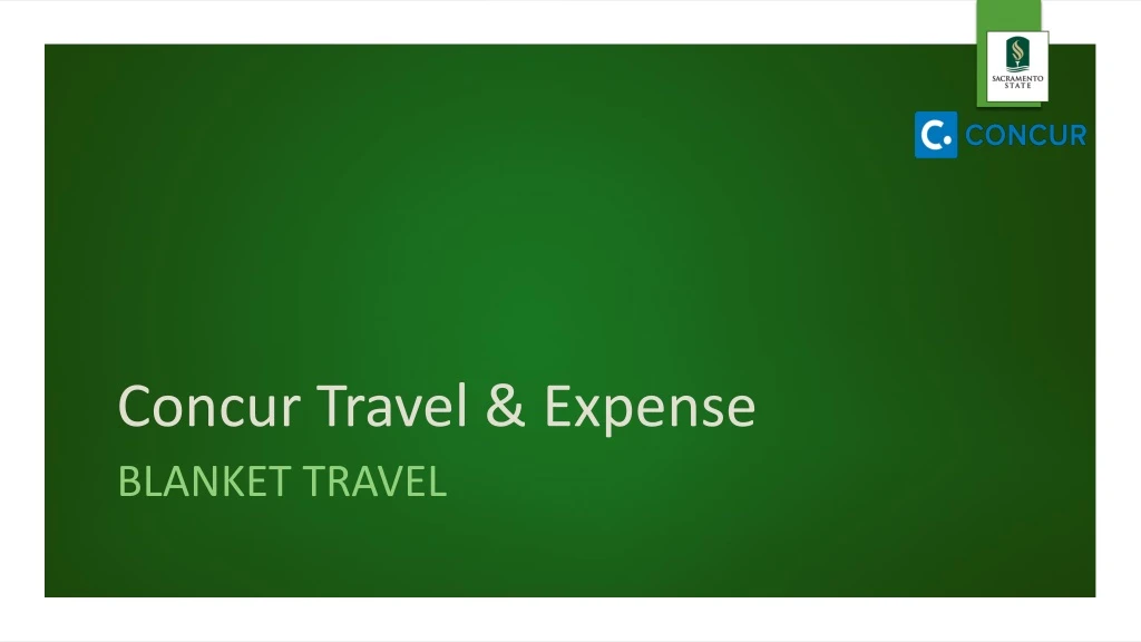 concur travel expense