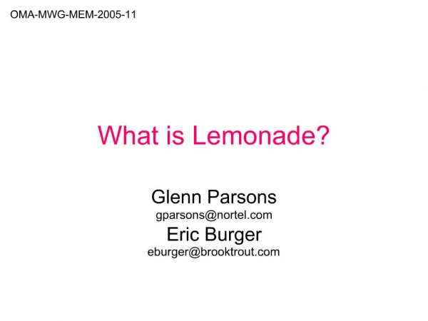 What is Lemonade