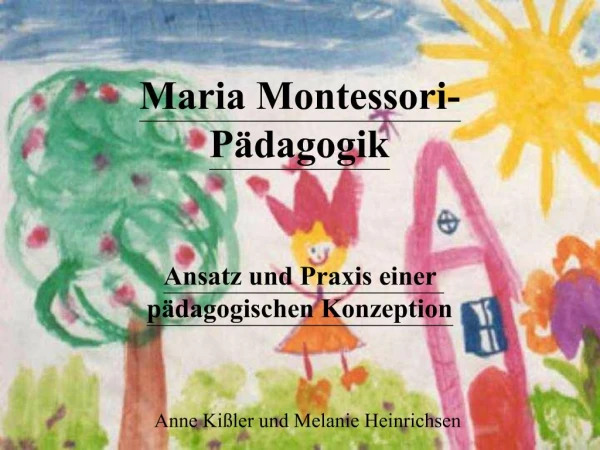 Maria Montessori-P dagogik