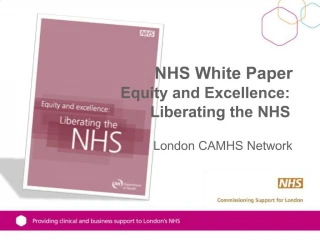 NHS White Paper Equity and Excellence: Liberating the NHS - slide 1
