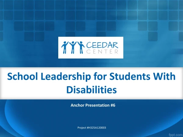 School Leadership for Students With Disabilities