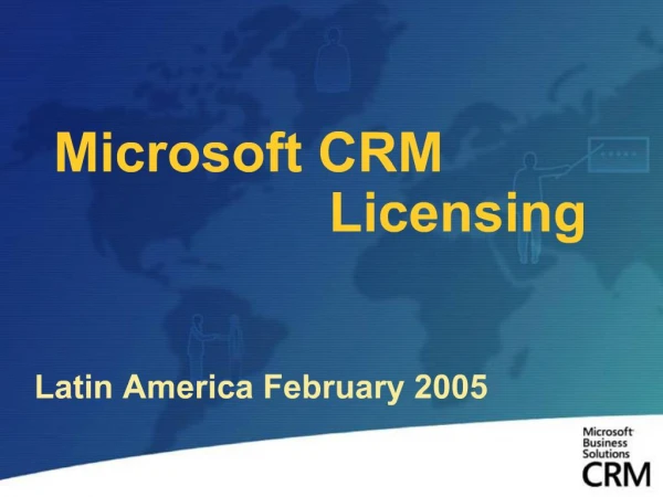 Microsoft CRM Licensing
