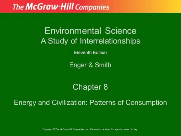 Energy and Civilization: Patterns of Consumption