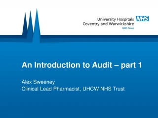 An Introduction to Audit – part 1 - slide 1