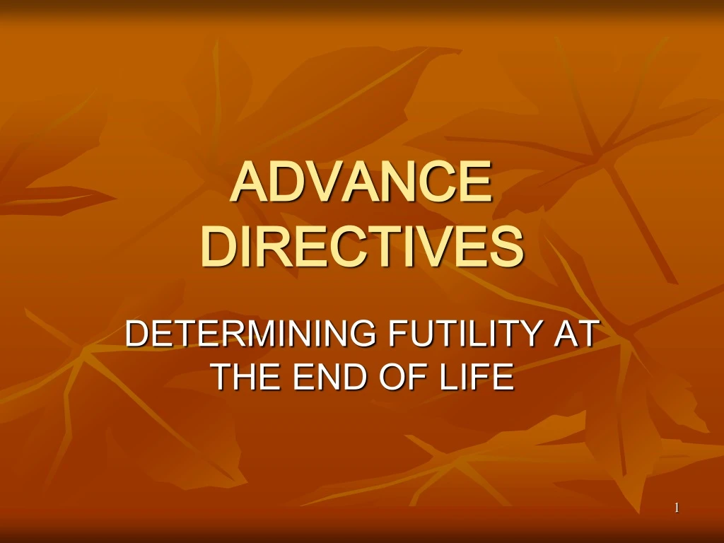 advance directives