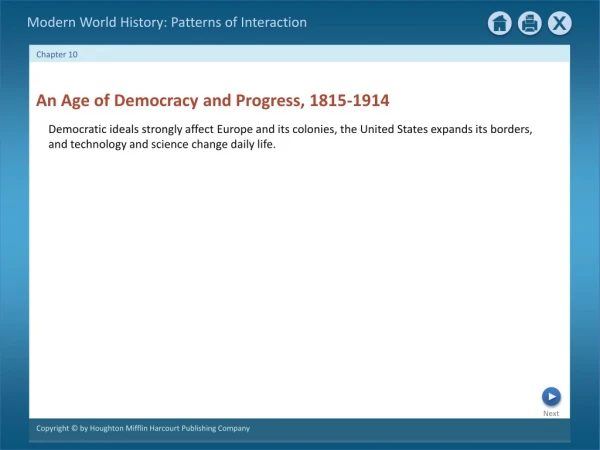 An Age of Democracy and Progress, 1815-1914