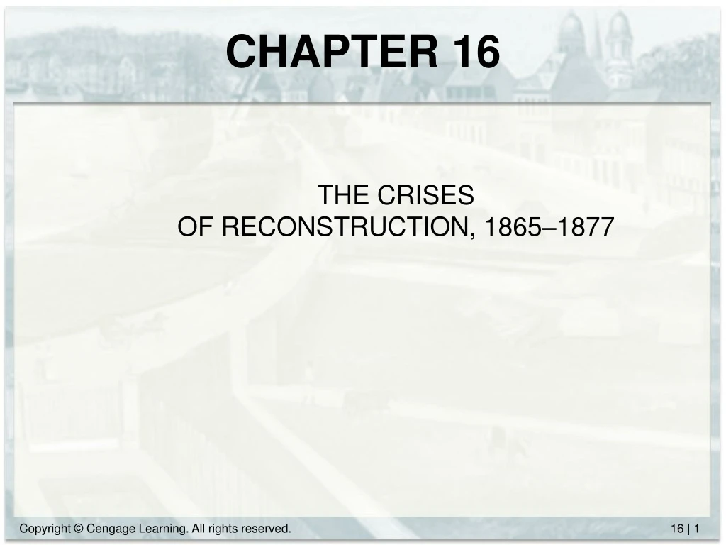 the crises of reconstruction 1865 1877