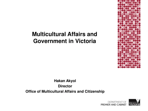 Multicultural Affairs and Government in Victoria