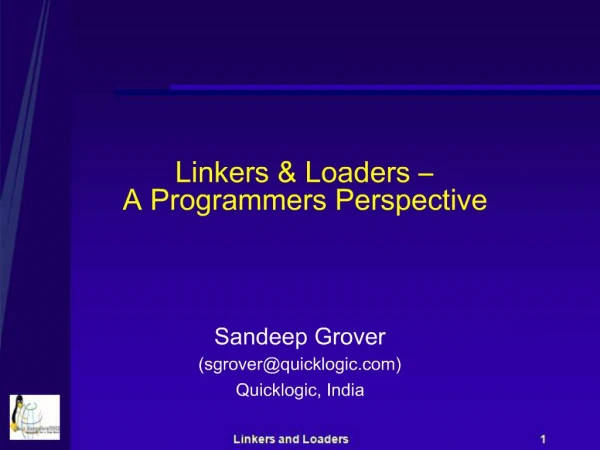 Linkers Loaders A Programmers Perspective
