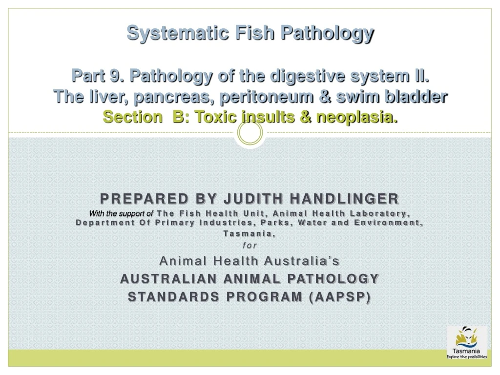 systematic fish pathology part 9 pathology