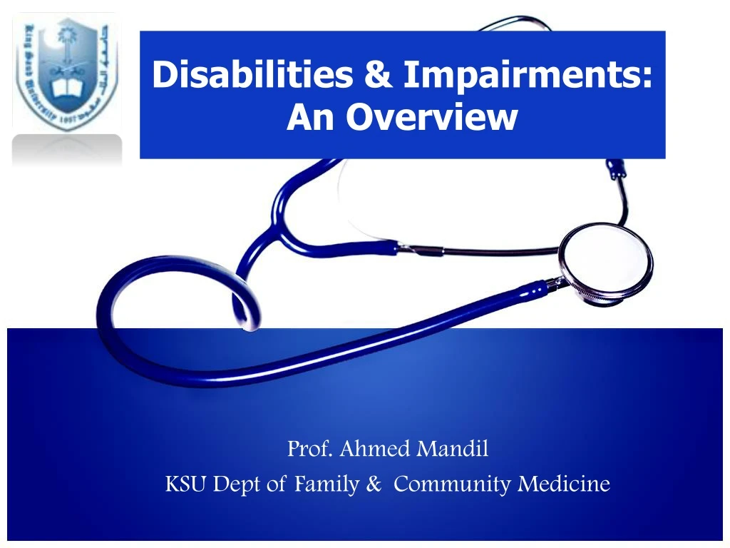 disabilities impairments an overview