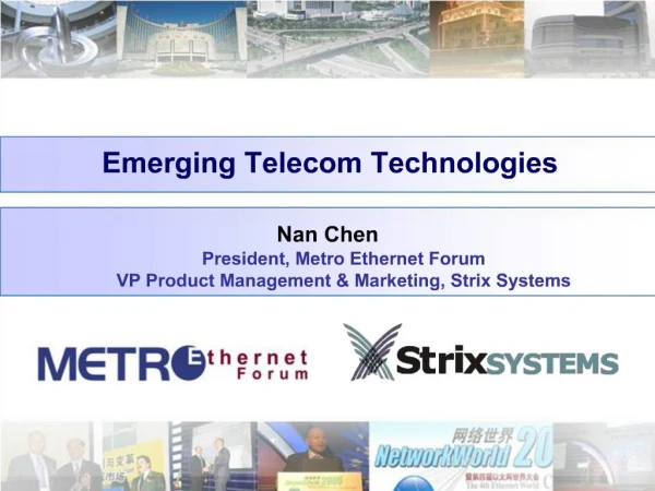 Emerging Telecom Technologies