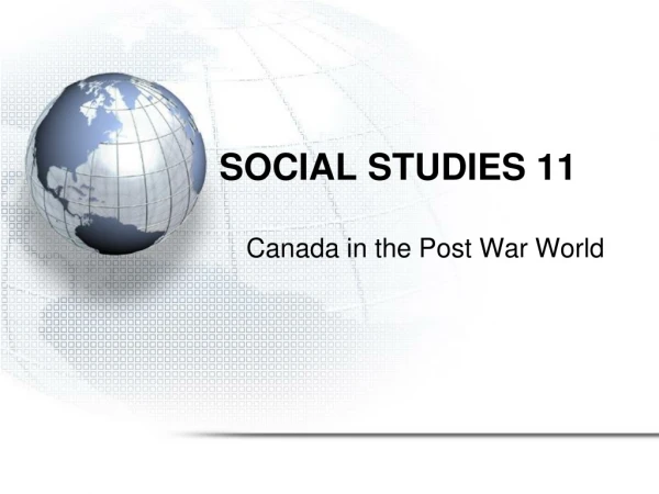 SOCIAL STUDIES 11