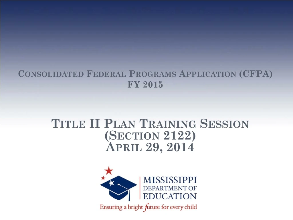 consolidated federal programs application cfpa fy 2015