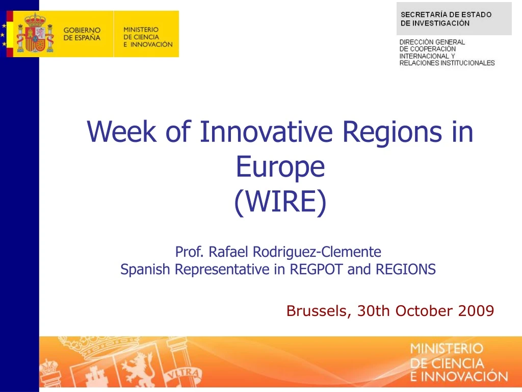 week of innovative regions in europe wire
