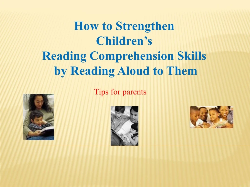 how to strengthen children s reading