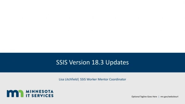 SSIS Version 18.3 Updates