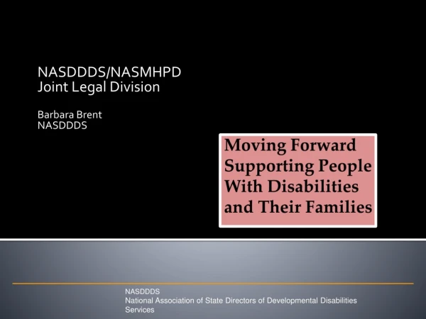 Moving Forward Supporting People With Disabilities and Their Families