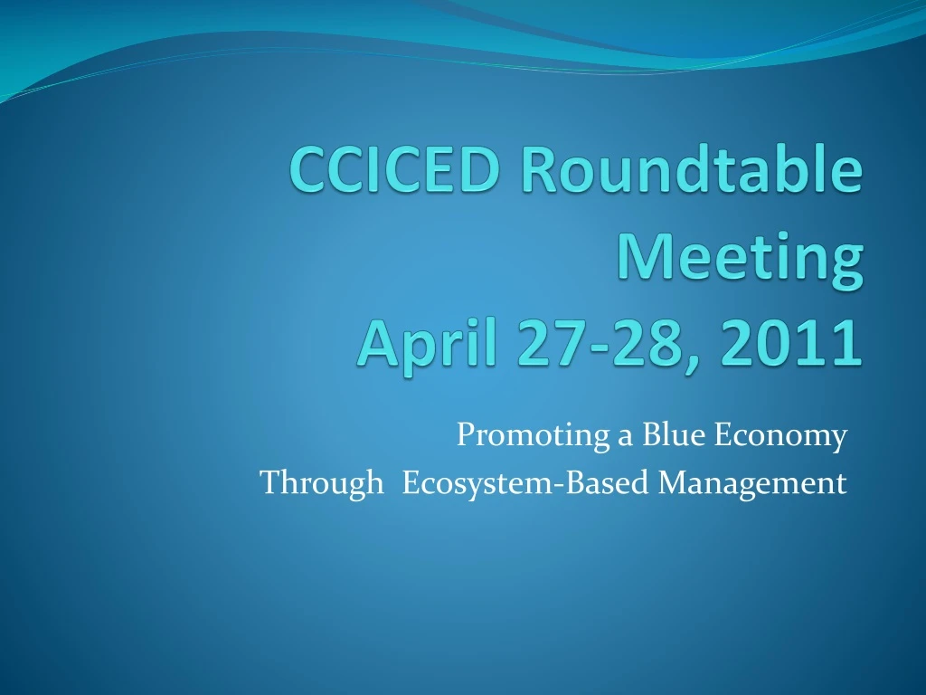 cciced roundtable meeting april 27 28 2011