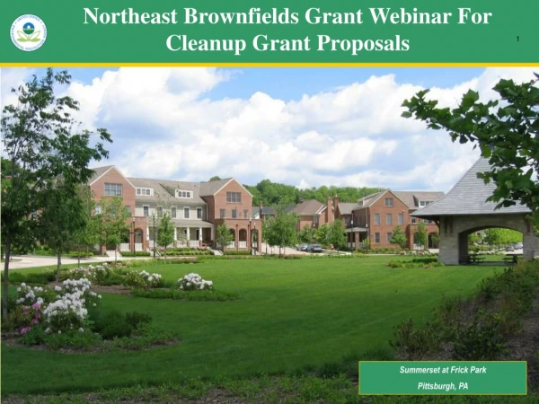 Northeast Brownfields Grant Webinar For Cleanup Grant Proposals