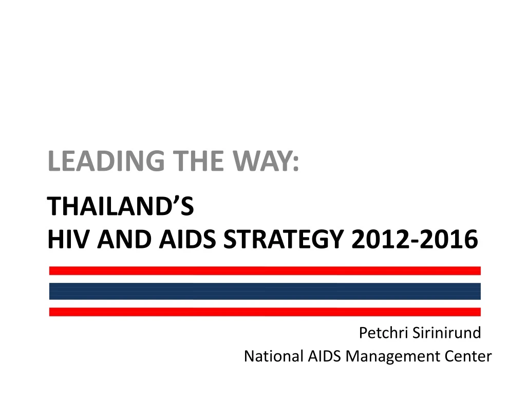 thailand s hiv and aids strategy 2012 2016