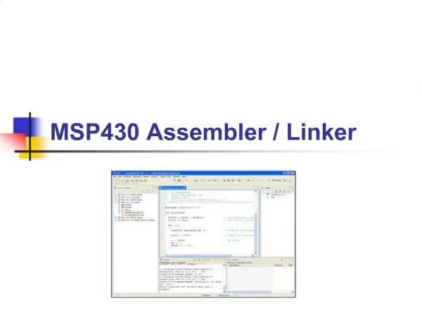 MSP430 Assembler