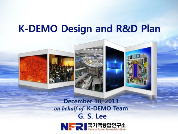 K-DEMO Design and R&amp;D Plan