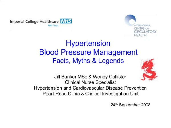 Hypertension Blood Pressure Management Facts, Myths Legends