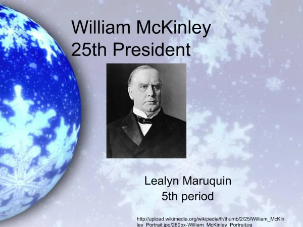 William McKinley 25th President