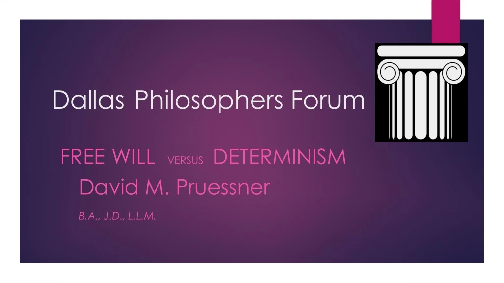 dallas philosophers forum