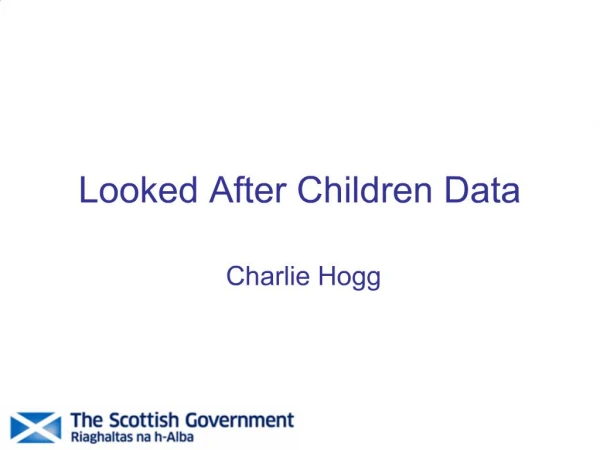 Looked After Children Data