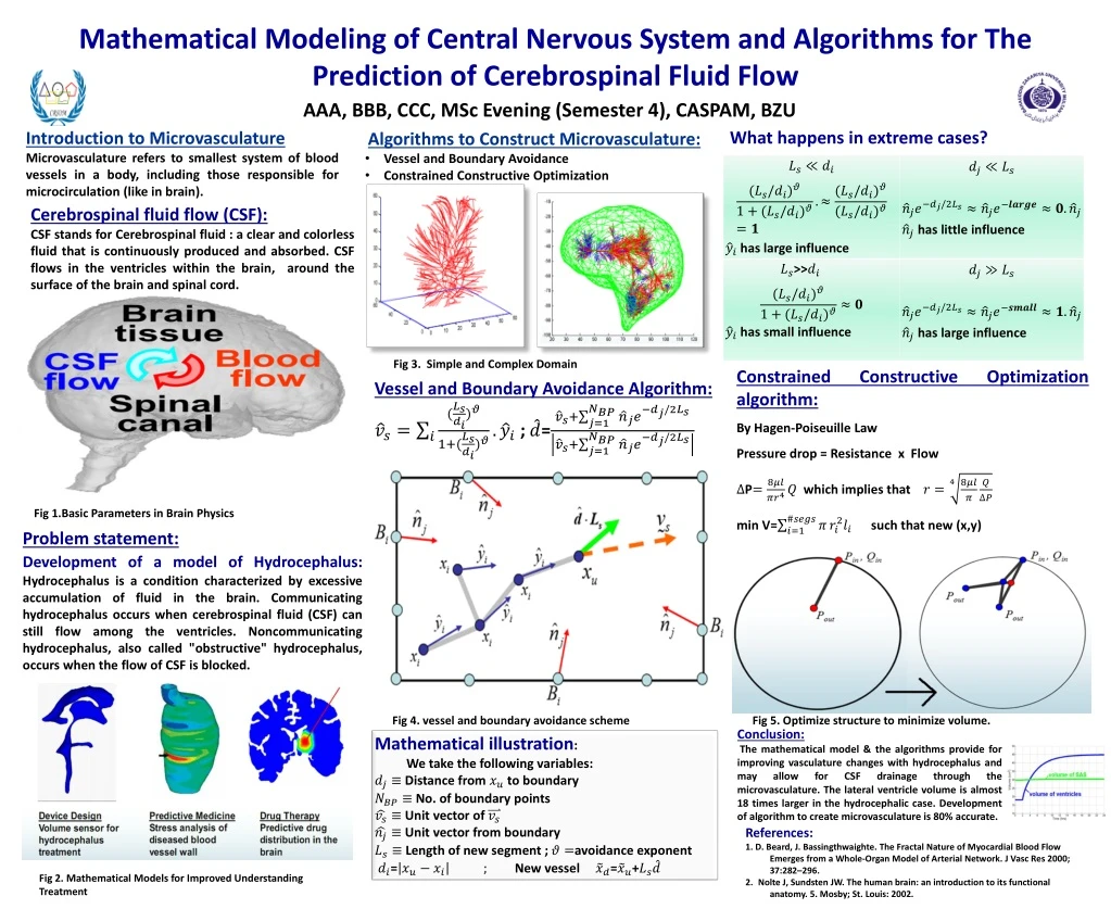 mathematical modeling of central nervous system
