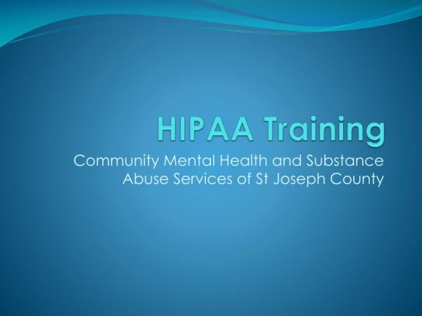 HIPAA Training
