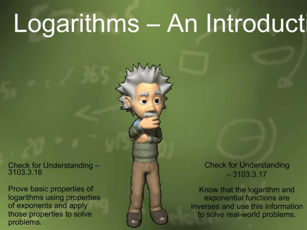 Logarithms An Introduction
