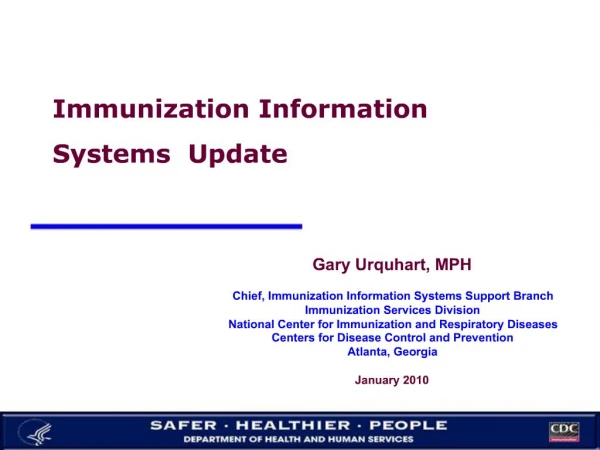 Immunization Information Systems Update
