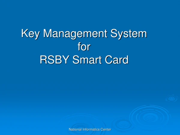 Key Management System for RSBY Smart Card