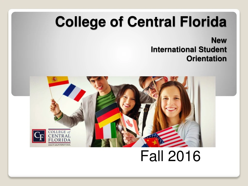 college of central florida new international student orientation