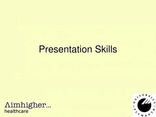 Presentation Skills